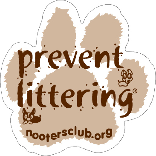 prevent littering paw print vehicle magnet dog and cat lover gift